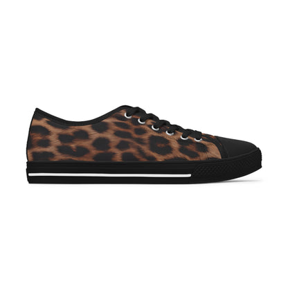 Leopard Print Women's Low Top Sneakers