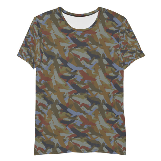 Bald Eagle Camo in Midnight Men's Athletic T - shirt - Alfano Dry Goods