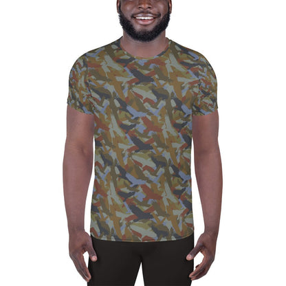 Bald Eagle Camo in Midnight Men's Athletic T - shirt - Alfano Dry Goods