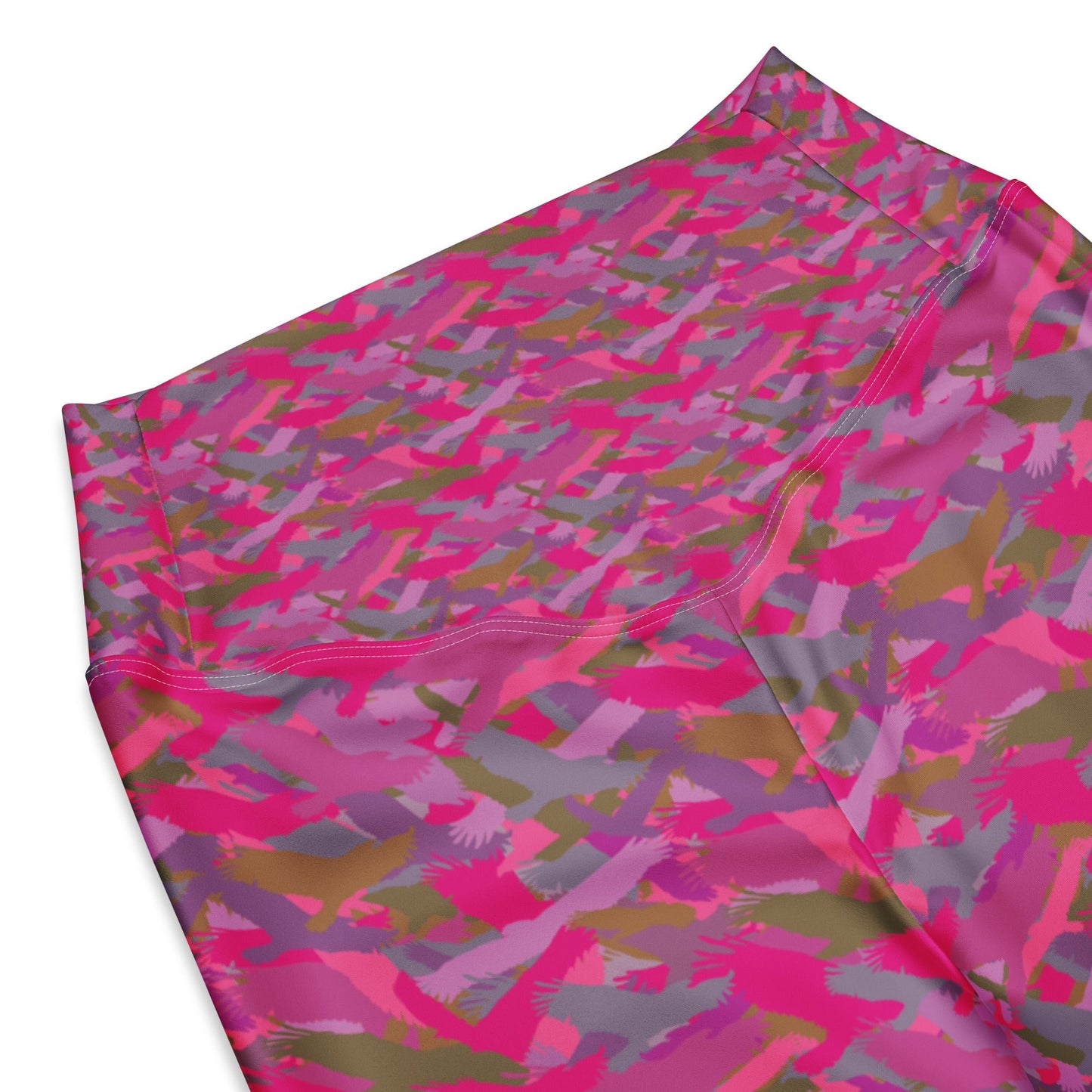 Bald Eagle Camo in Pinks and Purple Flare leggings - Alfano Dry Goods