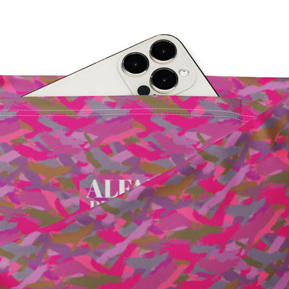 Bald Eagle Camo in Pinks and Purple Flare leggings - Alfano Dry Goods