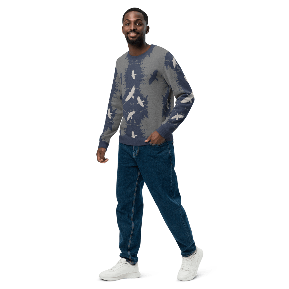 Bird Lover's Knitted Crew Neck Unisex Sweater - Alfano Dry Goods