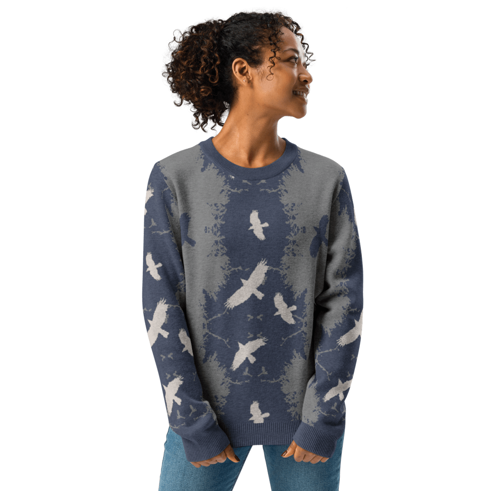 Bird Lover's Knitted Crew Neck Unisex Sweater - Alfano Dry Goods