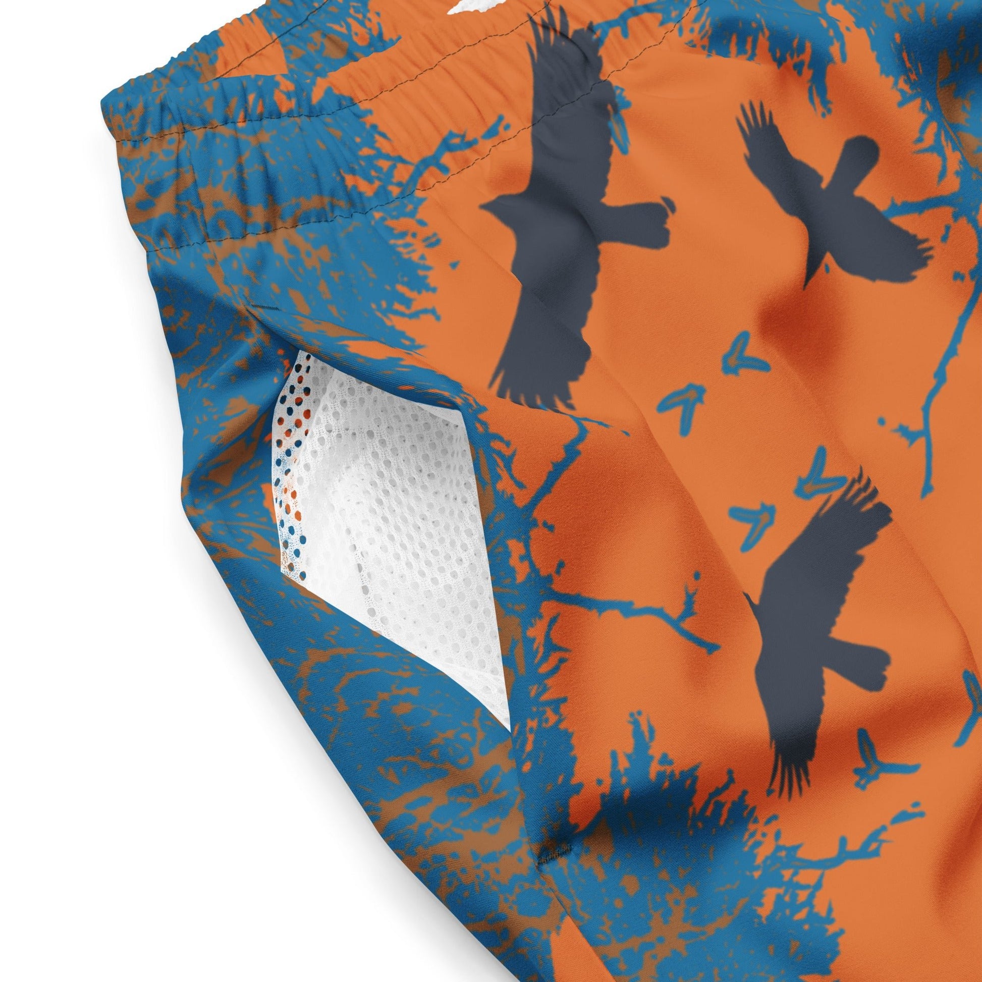 Ginger Gem Crows in Flight men's swim trunks - Alfano Dry Goods