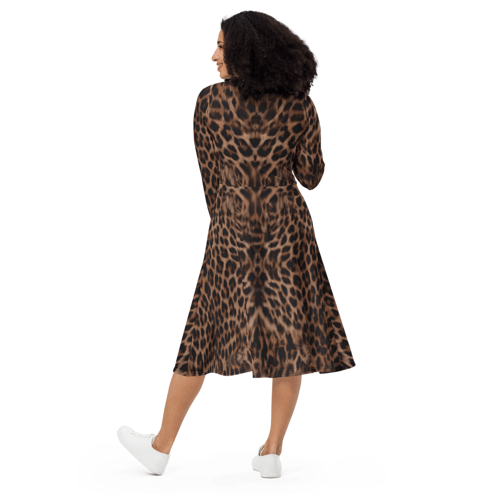 Leopard Forever midi dress - Alfano Dry Goods
