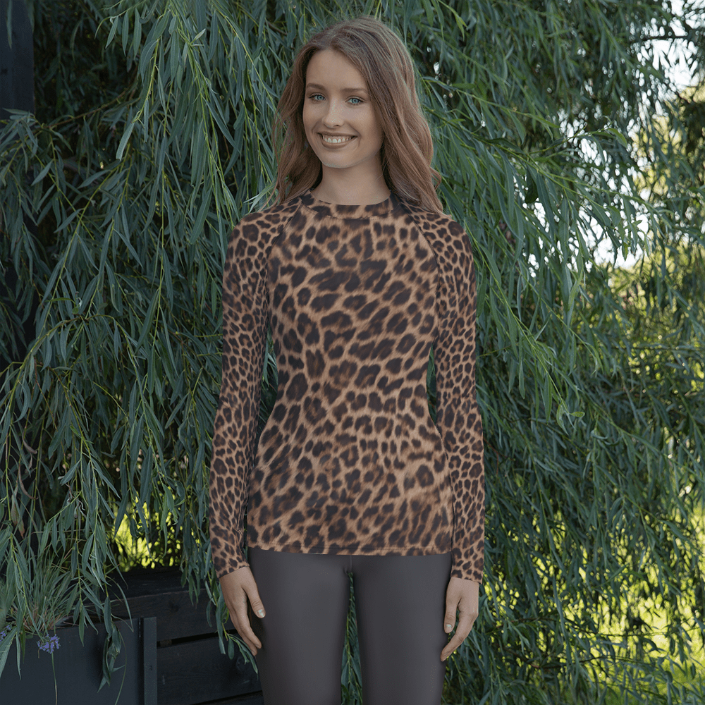 Leopard Print 2 (No Stripe) Rash Guard - Alfano Dry Goods