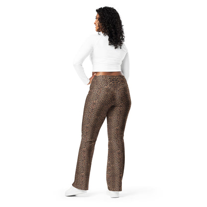 Leopard Print Flare recycled leggings - Alfano Dry Goods