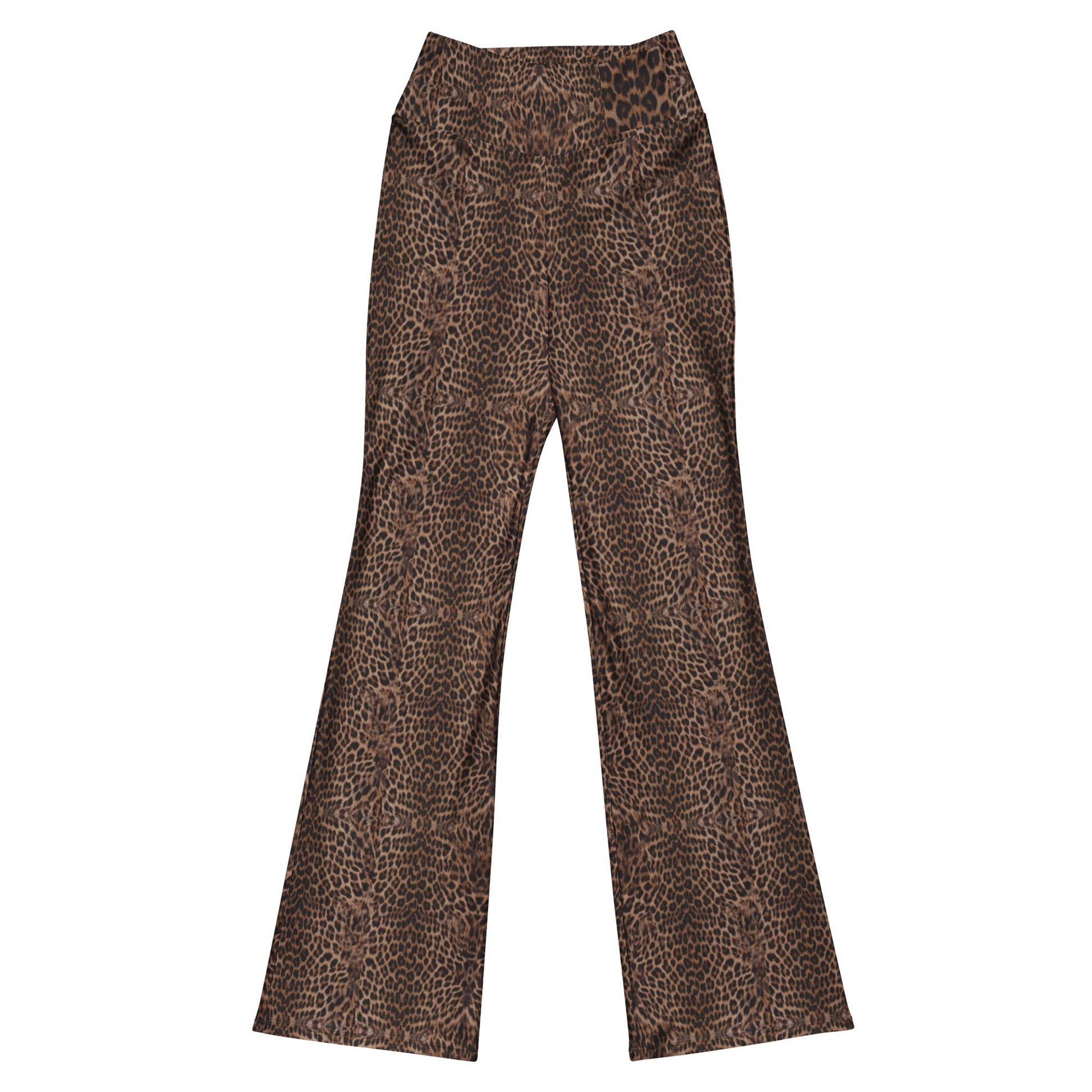 Leopard Print Flare recycled leggings - Alfano Dry Goods