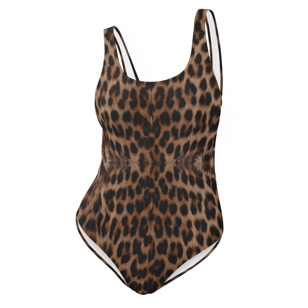 Leopard Print One-Piece Swimsuit - Alfano Dry Goods