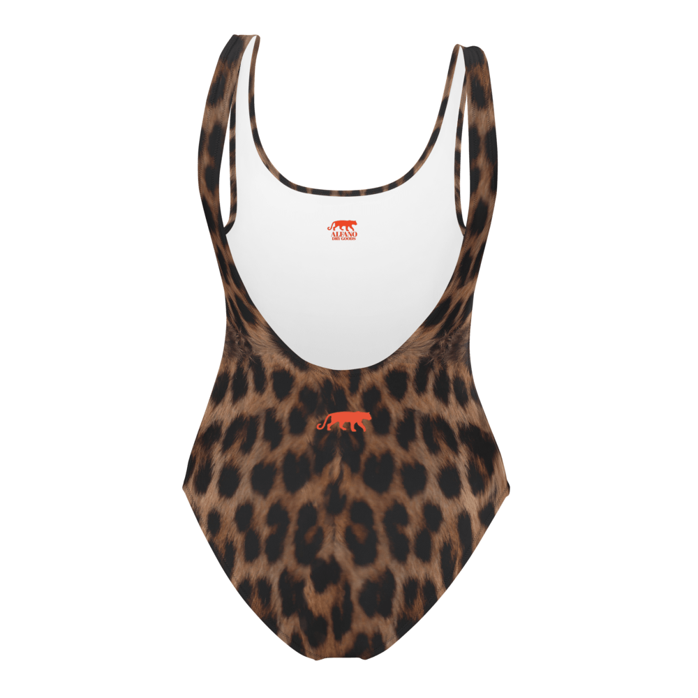 Leopard Print One-Piece Swimsuit - Alfano Dry Goods