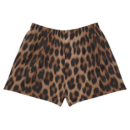 Leopard Print Women’s Recycled Athletic Shorts - Alfano Dry Goods