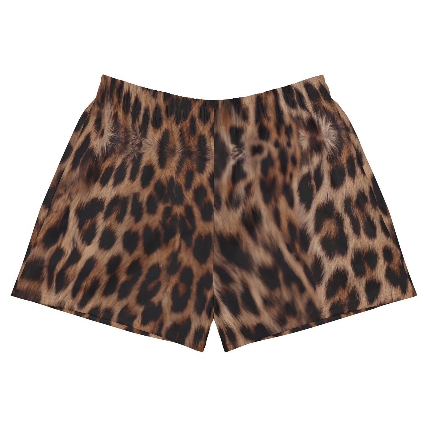 Leopard Print Women’s Recycled Athletic Shorts - Alfano Dry Goods