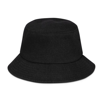 Leopard Stitch Denim bucket hat - Alfano Dry Goods