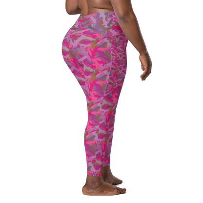 Pink eagle recycled leggings with pockets! - Alfano Dry Goods