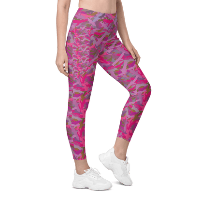 Pink eagle recycled leggings with pockets! - Alfano Dry Goods