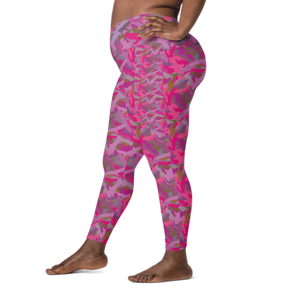 Pink eagle recycled leggings with pockets! - Alfano Dry Goods