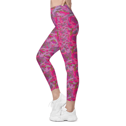 Pink eagle recycled leggings with pockets! - Alfano Dry Goods