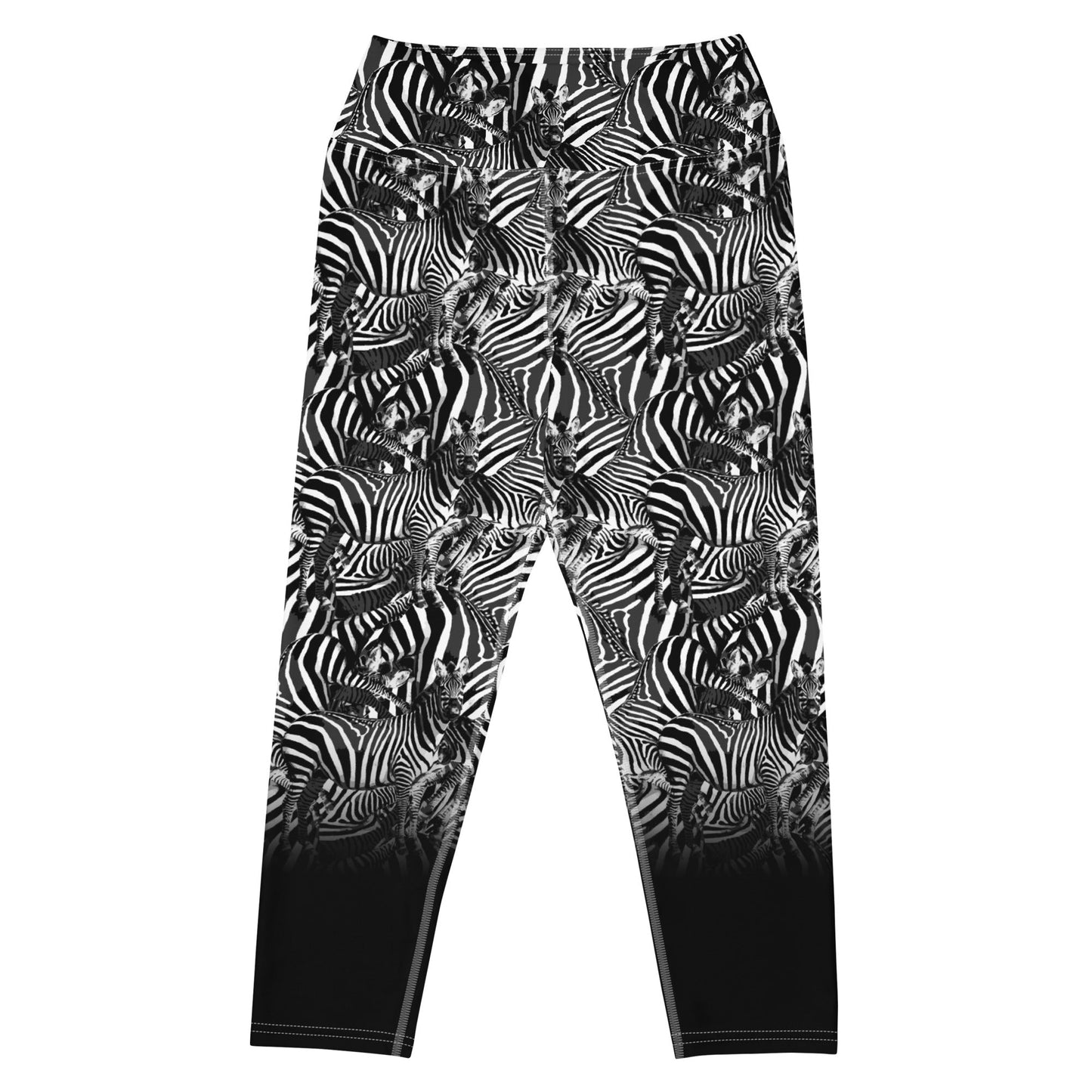 Zebra Gradient Yoga Capri Leggings - Alfano Dry Goods