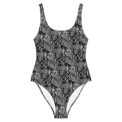 Zebra print One - Piece Swimsuit - Alfano Dry Goods