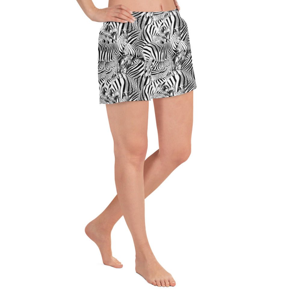 Zebra Women’s Recycled Athletic Shorts - Alfano Dry Goods