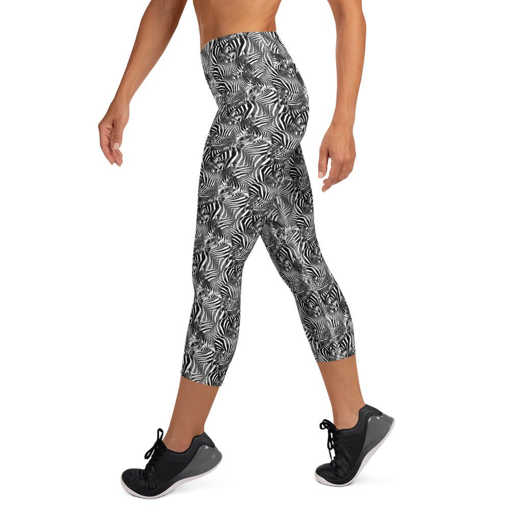 Zebra Yoga Capri Leggings - Alfano Dry Goods