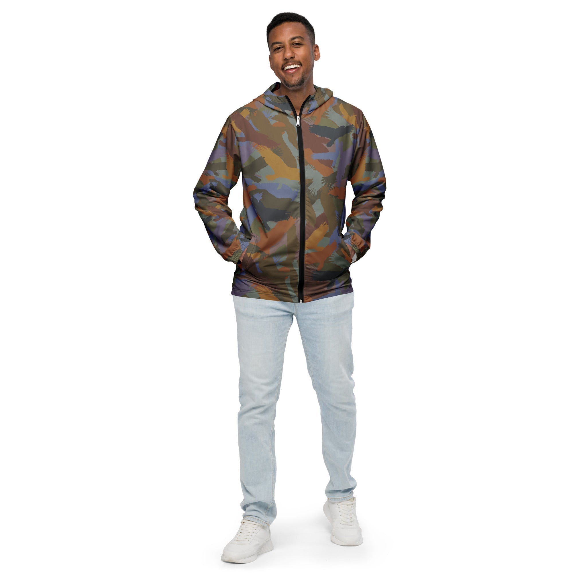 Adidas camo windbreaker store womens