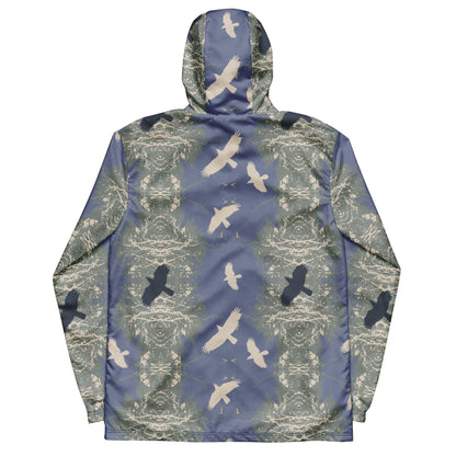 Crows in Flight- Women’s (Unisex) windbreaker - Smoked Grass - Alfano Dry Goods