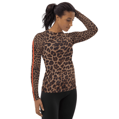 Leopard Rash Guard Orange Stripe - Alfano Dry Goods