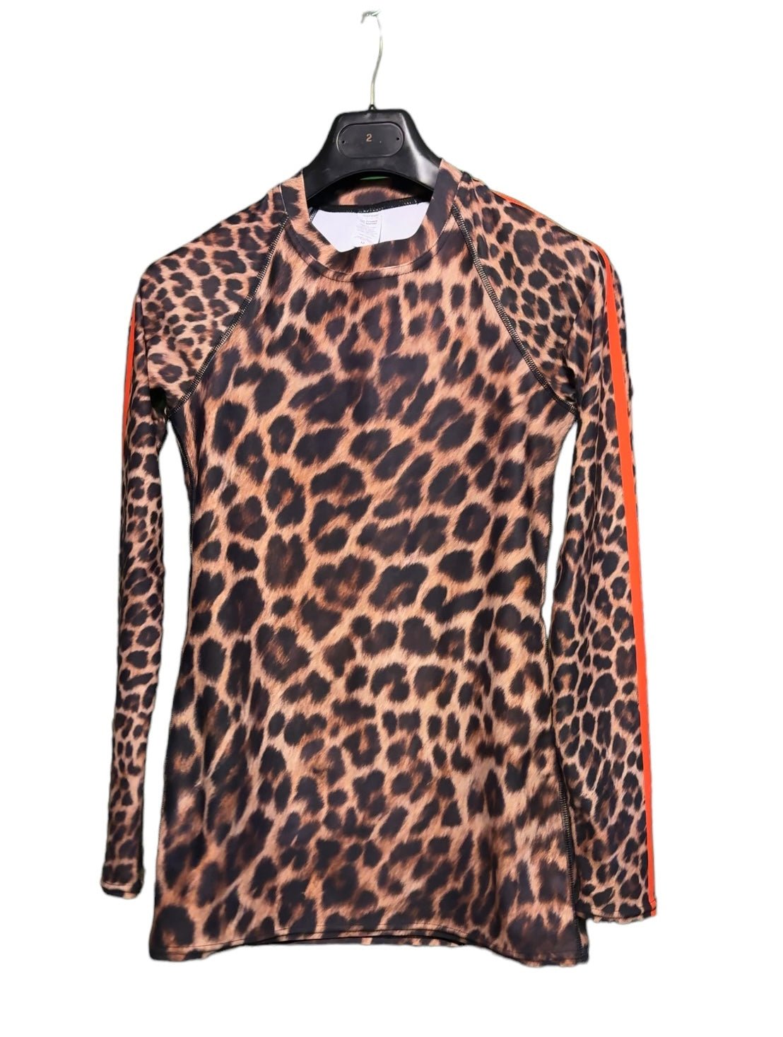 Leopard Rash Guard Orange Stripe - Alfano Dry Goods