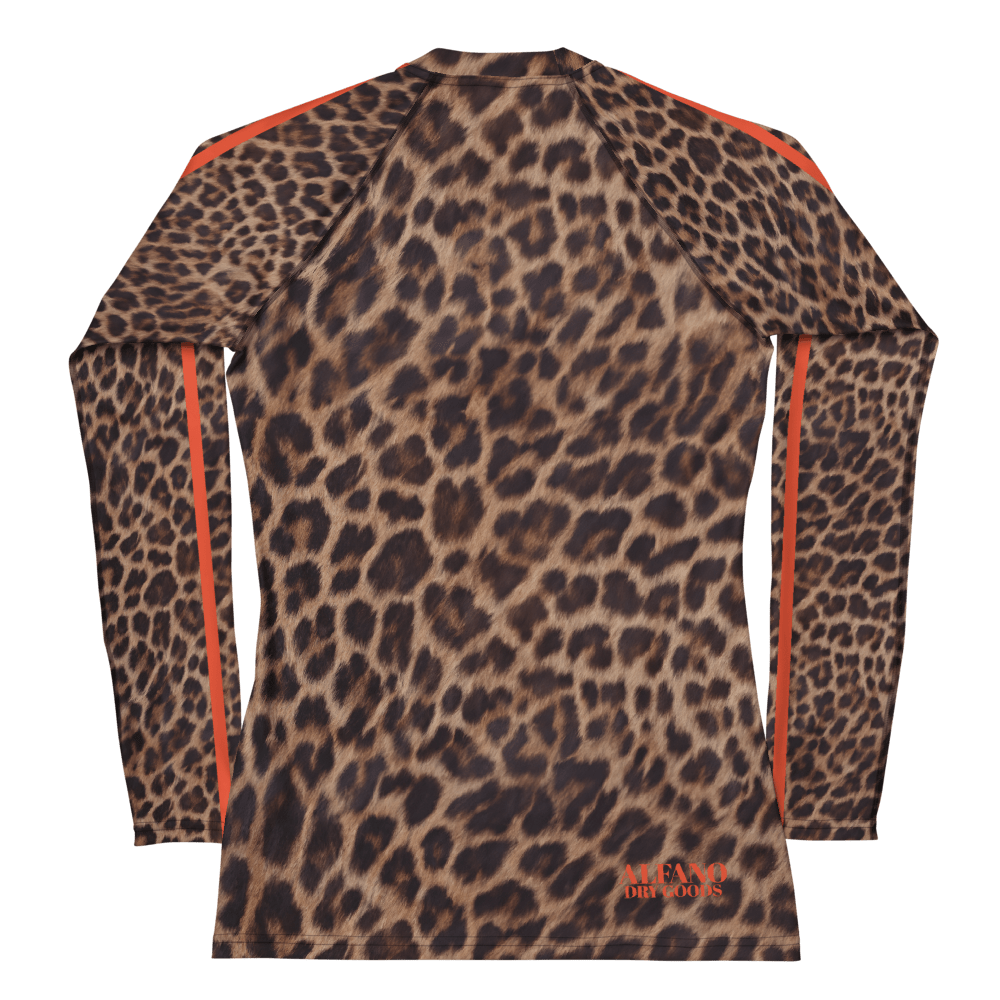 Leopard Rash Guard Orange Stripe - Alfano Dry Goods