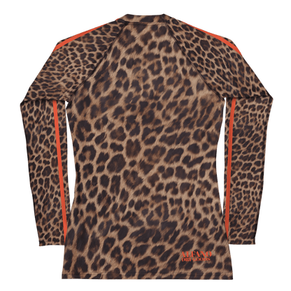 Leopard Rash Guard Orange Stripe - Alfano Dry Goods