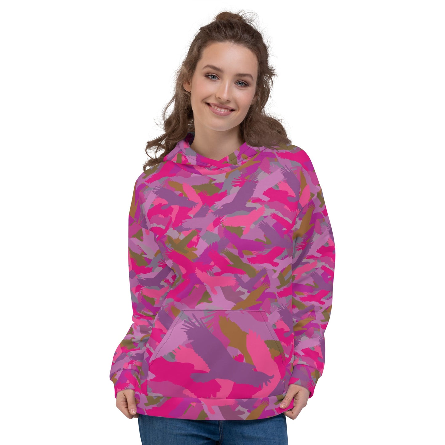 The Bald Eagle Camo HOODIE in Pinks and Purples - Alfano Dry Goods
